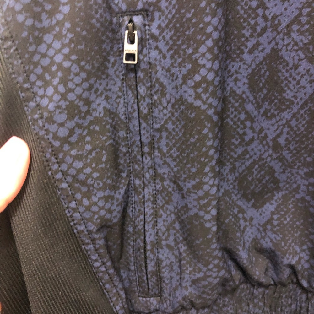 Athleta Brooklyn Track Bomber Jacket. Python Prin… - image 5